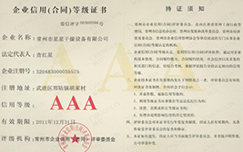 企业信用等级证书